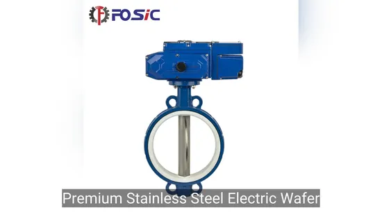 Premium Stainless Steel Electric Wafer Butterfly Valve Carbon Steel with PTFE Actuator